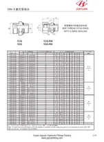 Metric BSP pinnar o-hring festingar